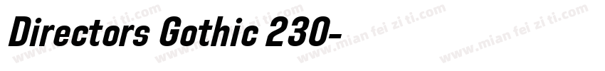 Directors Gothic 230字体转换